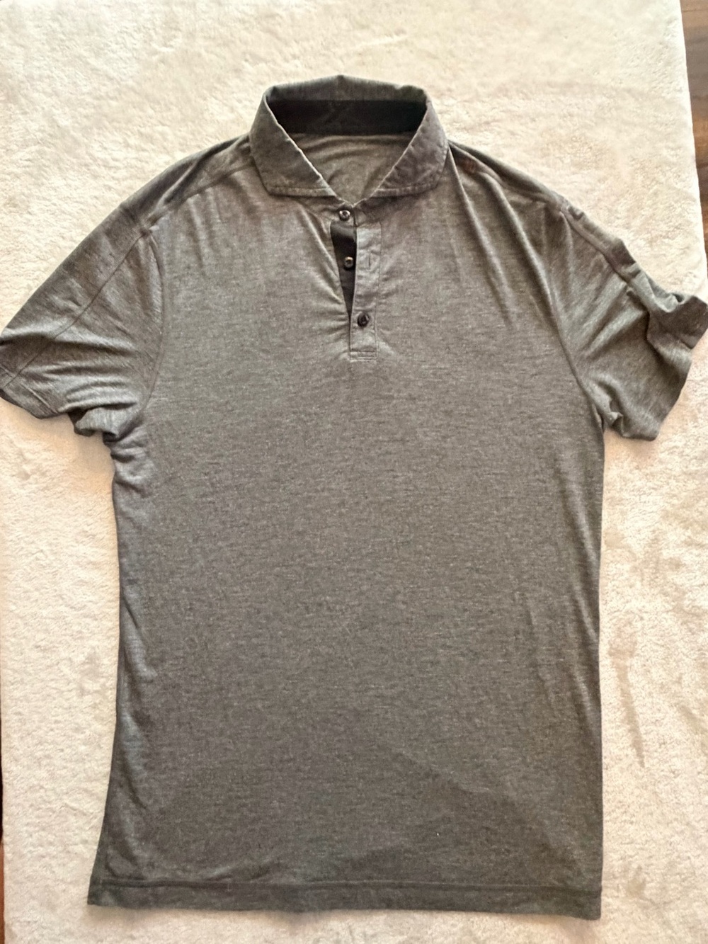 2 Lululemon Men’s Polo Shirts Bundle | Grey & Green | Est. XL | Athletic Golf